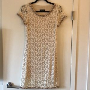 Winter white cocktail dress